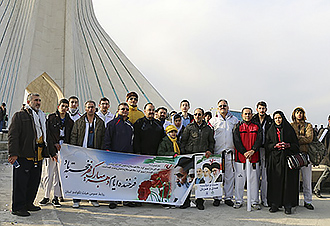 حضور پرشور خانواده تکواندو پایتخت در راهپیمایی ۲۲ بهمن