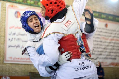 گزارش تصویری۱/ مسابقات آزاد قهرمانی نوجوانان دختر استان در روز دوم