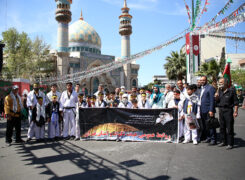 گزارش تصویری/ حضور خانواده بزرگ تکواندو پایتخت در راهپیمایی روز قدس